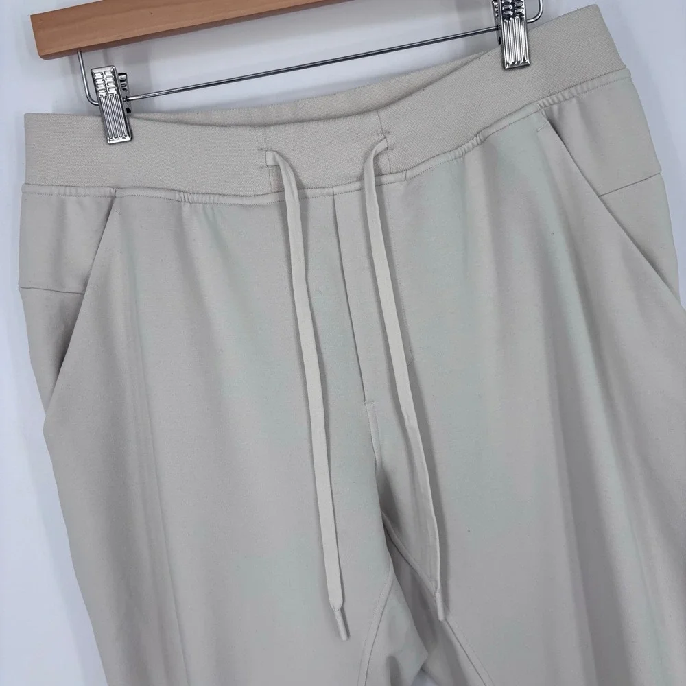 Lululemon City Sweat Joggers Mens Large Bone White Athletic Training Sweatpants